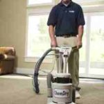 Carpet cleaning professionals use green-certified solutions for deeper carpet cleaning - image